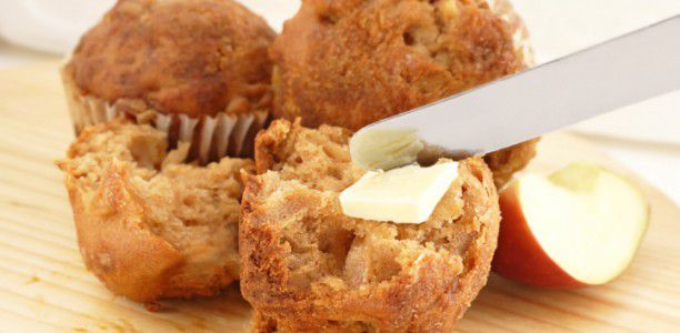 Apple bran muffins