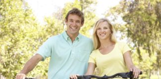 Couple cycling