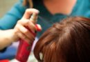 Woman at hairdressers