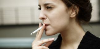 Woman smoking