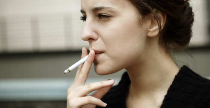 Woman smoking