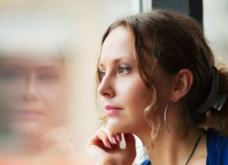 Thoughtful woman