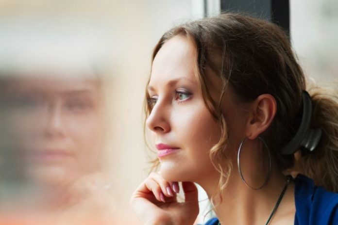 Thoughtful woman