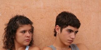 Angry teenage couple