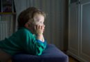 Boy watching tv