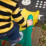 Boy on slide