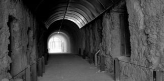dark prison tunnel