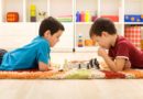 Boys playing chess