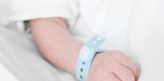 Baby hospital bracelet