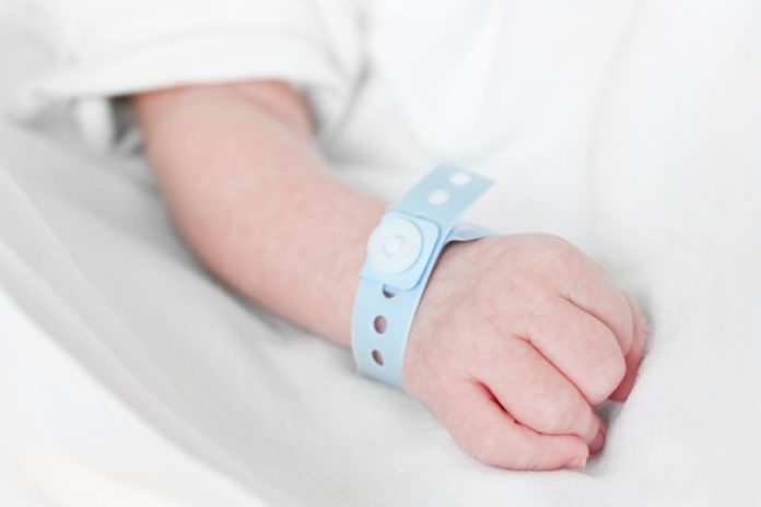 Baby hospital bracelet