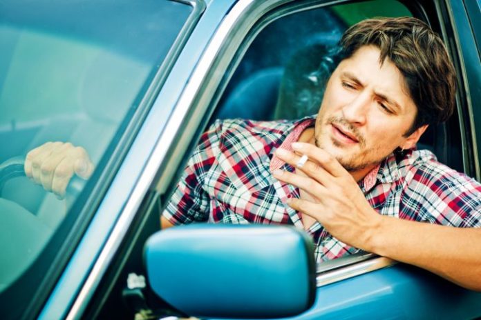 Smoking in car