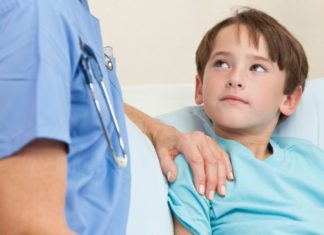 Boy with doctor