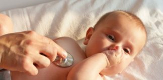 Baby chest examination