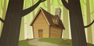 little cabin in wood