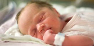 Newborn baby in hospital