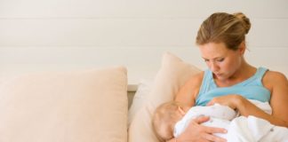 Woman breastfeeding