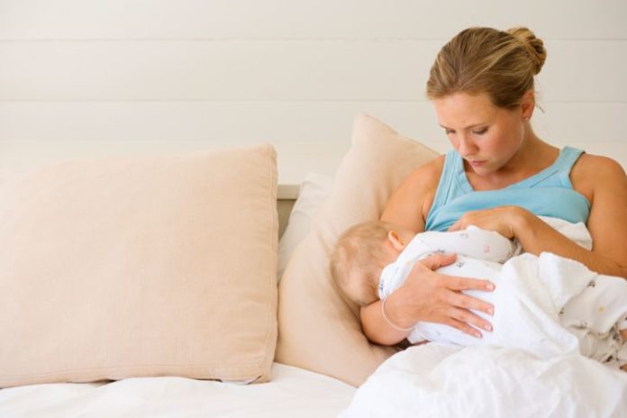 Woman breastfeeding