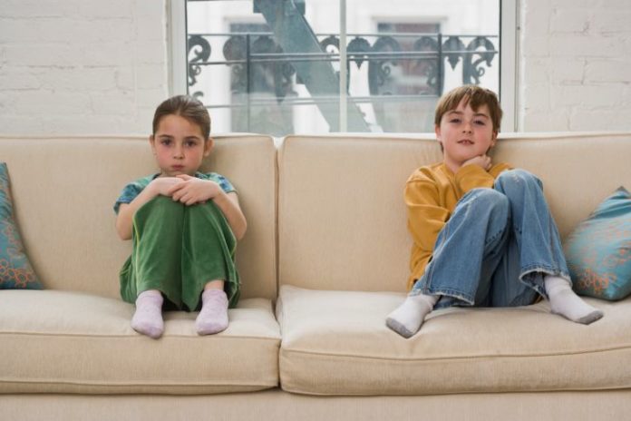 Kids on couch