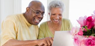 Couple on laptop