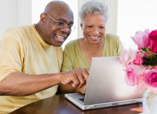 Couple on laptop