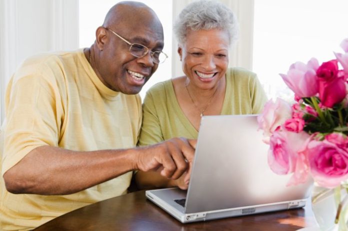 Couple on laptop