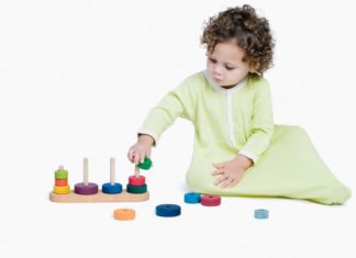 Toddler playing