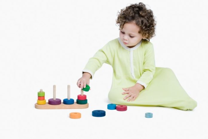 Toddler playing