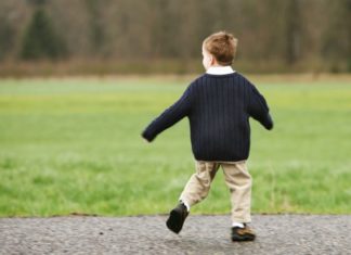 Boy running