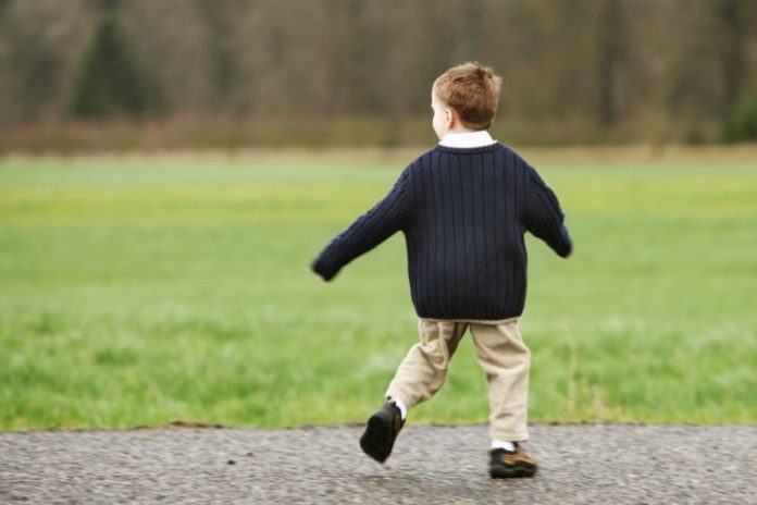 Boy running