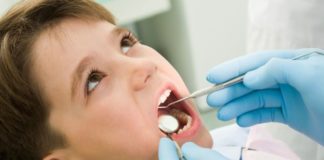 Child at dentist