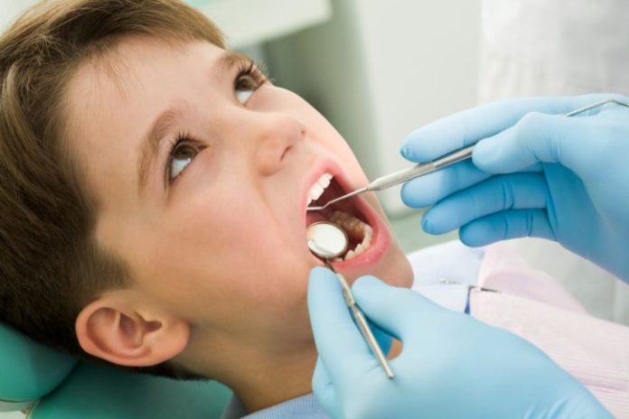 Child at dentist