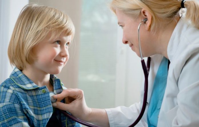 Child at doctor