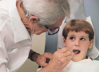 Boy at the dentist's