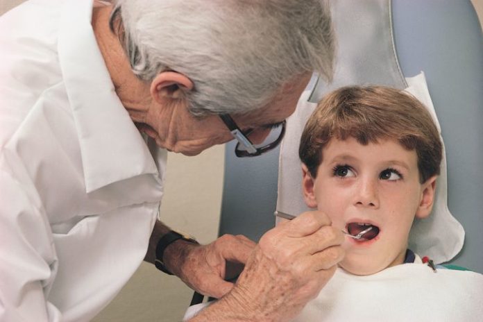 Boy at the dentist's