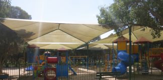 Slides and play area