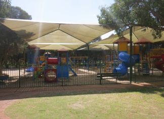 Slides and play area