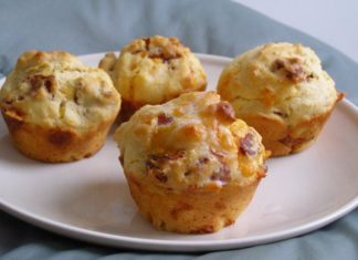 Cheese and bacon muffins