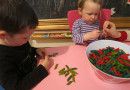 Steps in making pasta necklace