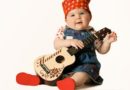 Baby with guitar